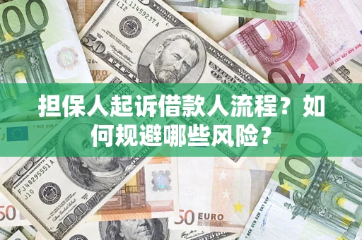 济南担保人起诉借款人流程？如何规避哪些风险？