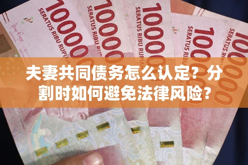 济南夫妻共同债务怎么认定？分割时如何避免法律风险？